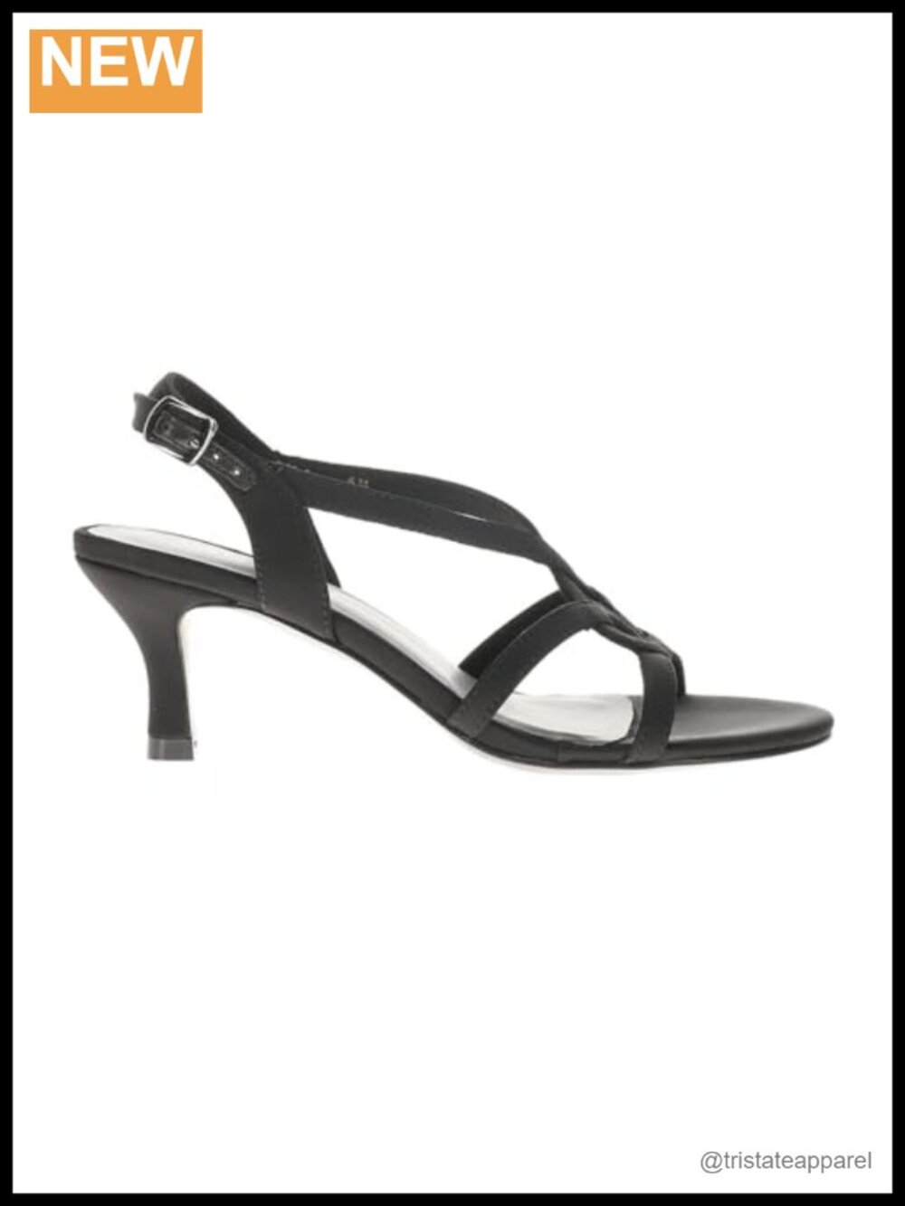 Slingback Kitten Heel Dress Sandals Fabric Leather Sole